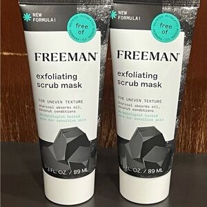 2 Freeman Exfoliating Scrub Mask. Charcoal absorbs oil free of paraben sulfates.
